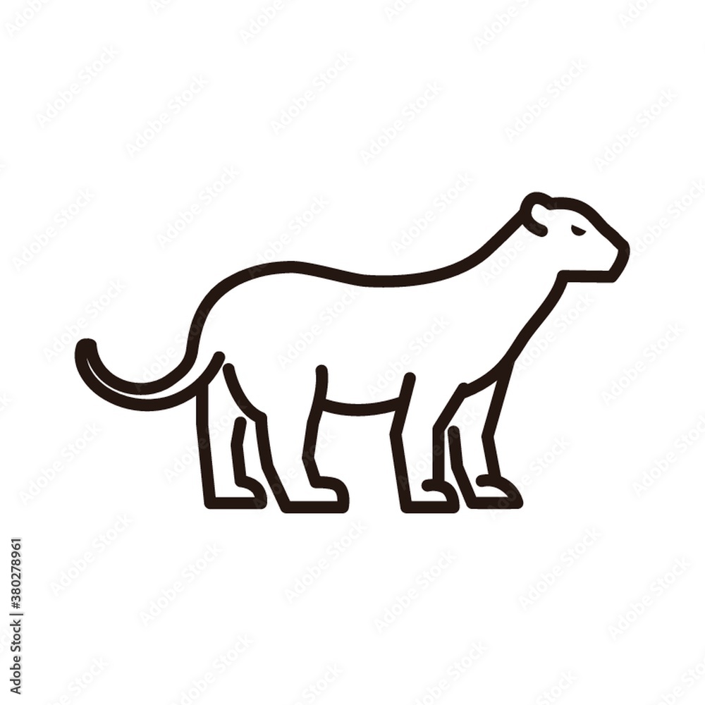 Fototapeta premium Cougar icon