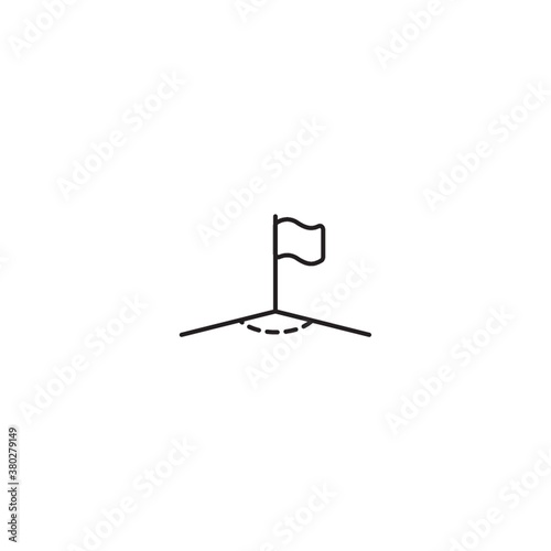 Corner flag icon