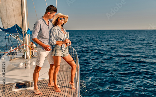 Couple on yacht © Vasyl