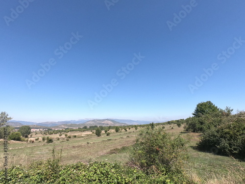 landscape of the mountains