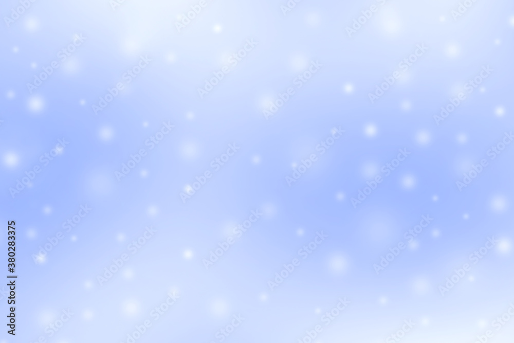 Snowfall background for Christmas and New year concept.  Abstract blue and white background. 