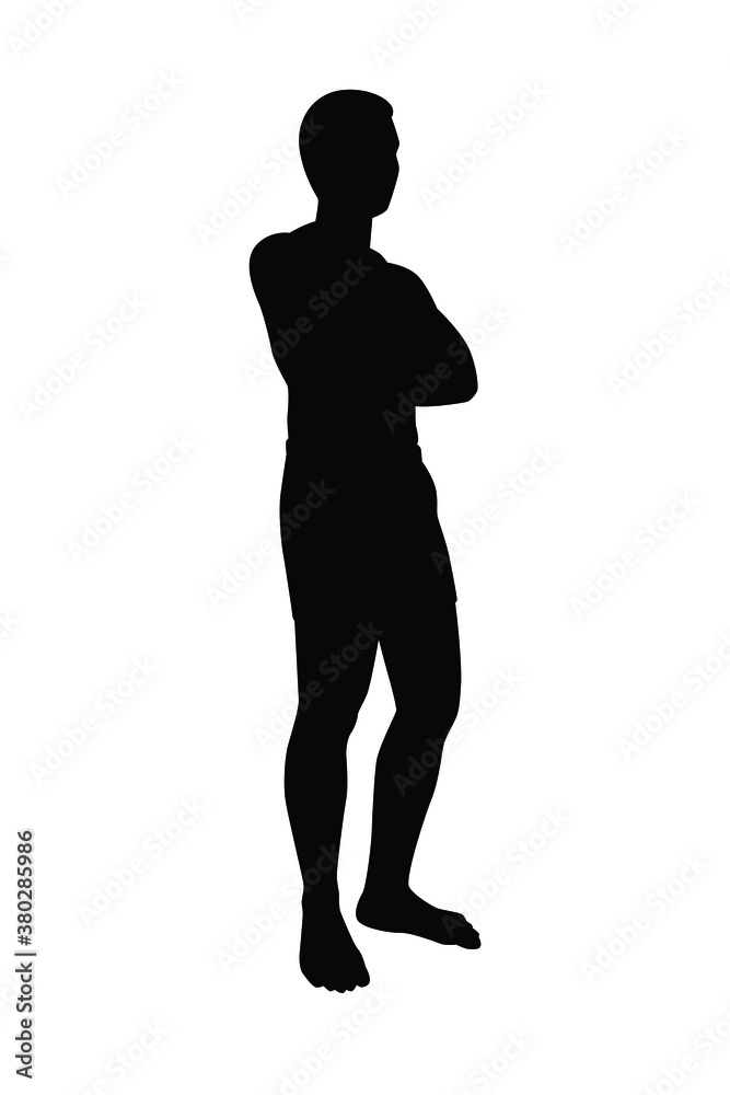 Man body silhouette vector Man body silhouette vector