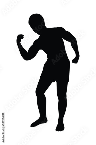 Man body silhouette vector