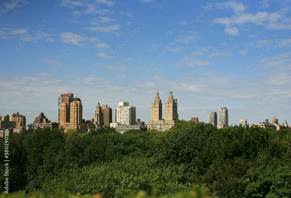 New York City Skyline Looking Across Central Park New York City Skyline Looking Across Central Park