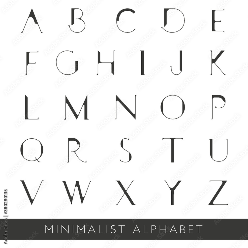 minimalist alphabet set minimalist alphabet set