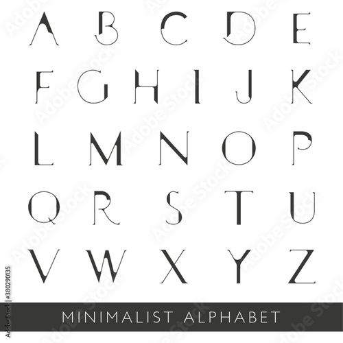 minimalist alphabet set