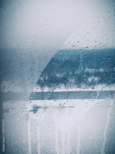 Foggy Window By Winter