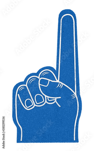 Obraz na płótnie Foam finger w salonie