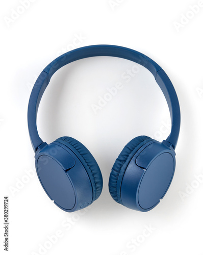 Blue headphones