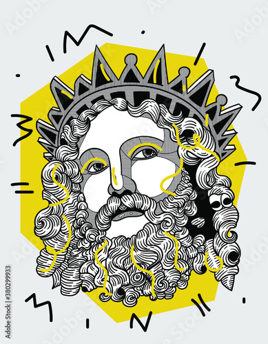 Creative geometric yellow style. Girolamo Lombardo