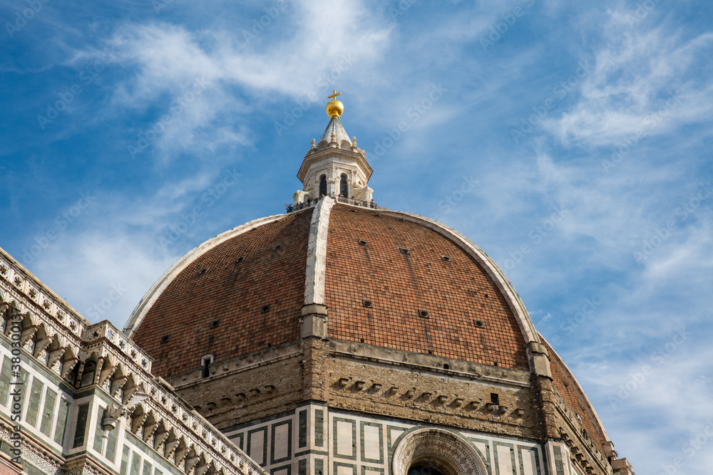 Historic city of Florence Italy with Dome
