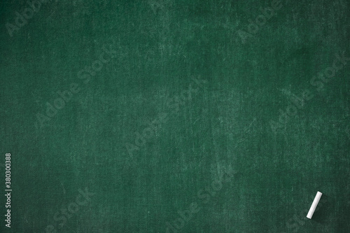Teacher day concept: Grunge old wood green board, white chalk