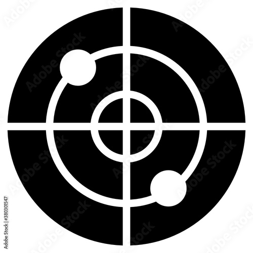 
Flat design of reticle icon, editable vector 
