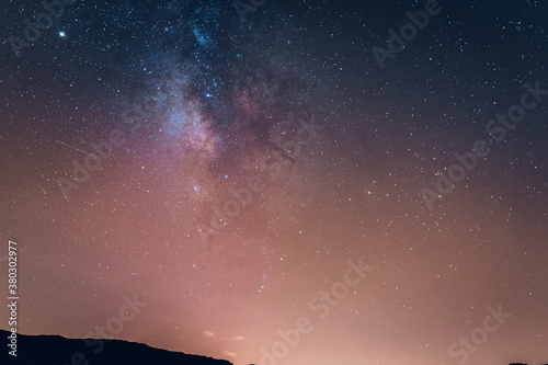 El Teide stars at night long exposure 