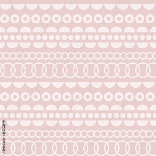 Geometric Dotted Dusty Pink Vector seamless pattern