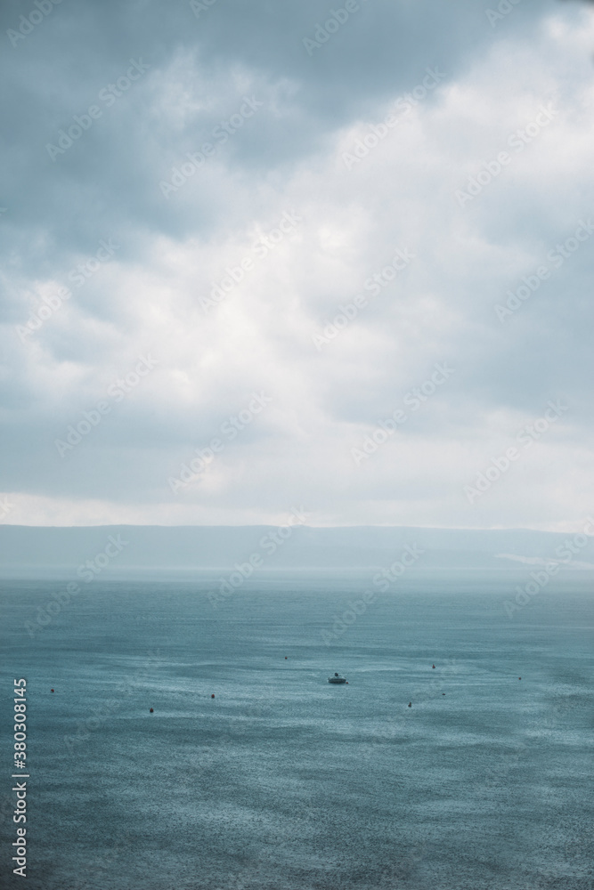 Stormy clouds over the sea Stormy clouds over the sea