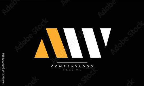 Photos Alphabet letters Initials Monogram logo AW,WA,A and W