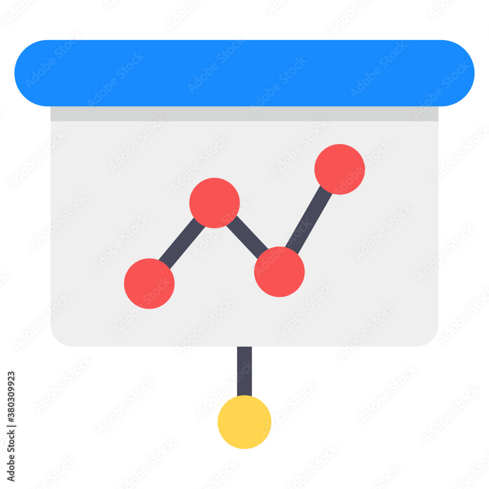Polyline chart showing concept of business data presentation icon
Polyline chart showing concept of business data presentation icon