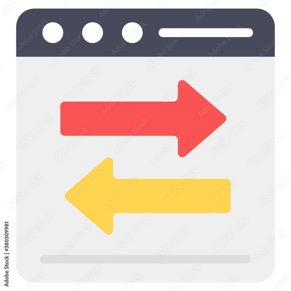 Arrow on web page, data transfer icon
Arrow on web page, data transfer icon