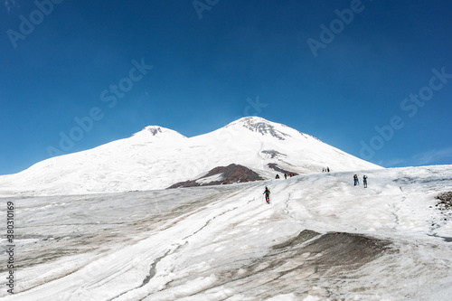 Beautiful scenic Elbrus mountain view  © Alexey Pelikh