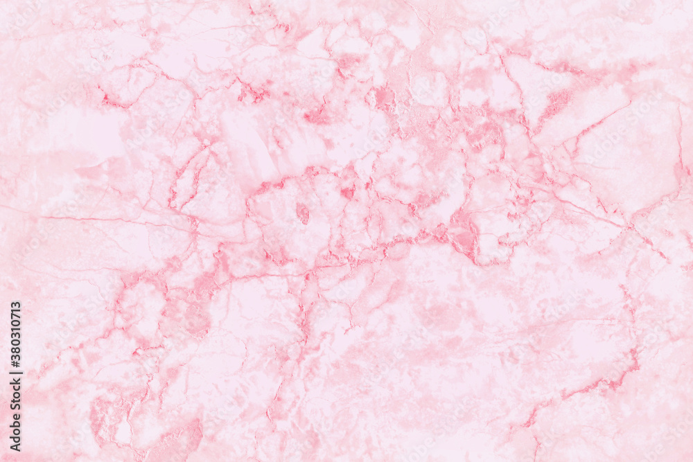 Fototapeta premium Pink marble texture background with high resolution for interior decoration. Tile stone floor in natural pattern.