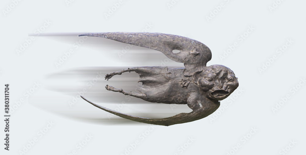 The mystical bronze sculpture 'Levitation' conveys the state of the shaman at the time of the ritual The mystical bronze sculpture 'Levitation' conveys the state of the shaman at the time of the ritual