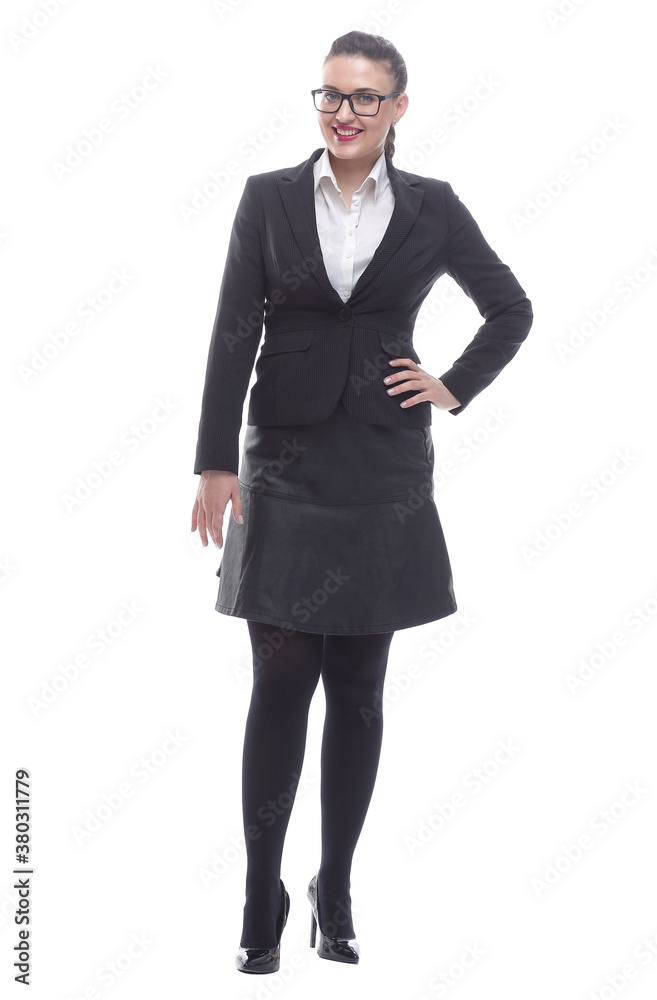 in full growth. portrait of a confident business woman in full growth. portrait of a confident business woman