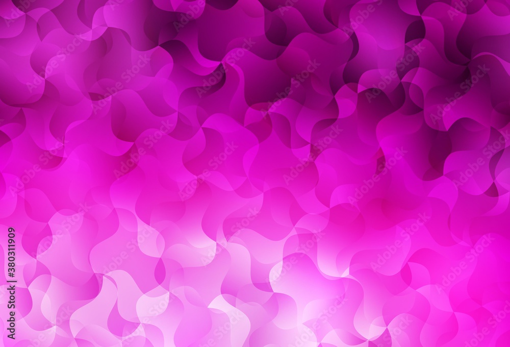 Light Pink vector pattern with curved lines. Light Pink vector pattern with curved lines.