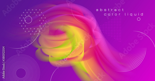 Vibrant Design. 3d Abstract...