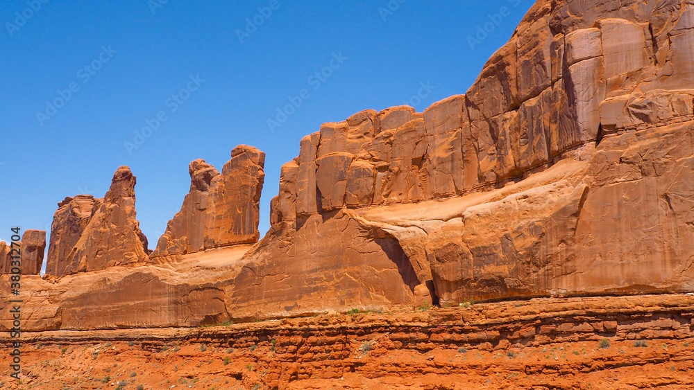 Fototapeta premium Park avenue(Sand Stone arche) in Arches national park, Utah, USA