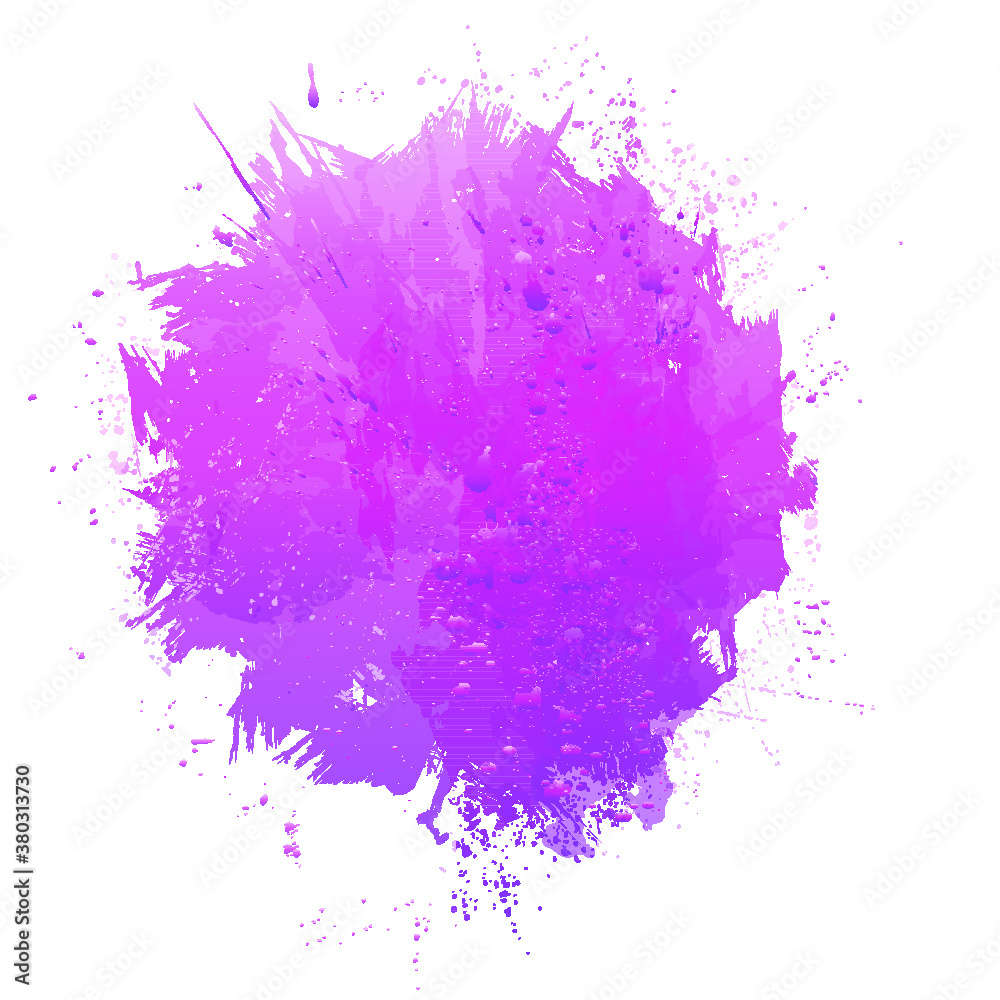 Obraz Ink Splash Background . Black Paint Splattered Shape . Grunge texture vector