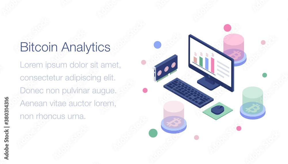 Isometric illustration of bitcoin analytics
Isometric illustration of bitcoin analytics