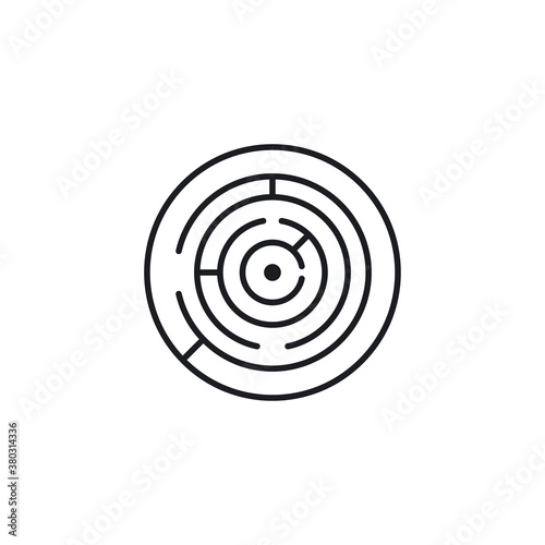 Labyrinth icon. Challenge symbol modern, simple, vector, icon for website design, mobile app, ui. Vector Illustration