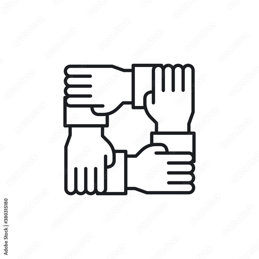 Teamwork icon. People connection symbol modern, simple, vector, icon for website design, mobile app, ui. Vector Illustration Teamwork icon. People connection symbol modern, simple, vector, icon for website design, mobile app, ui. Vector Illustration