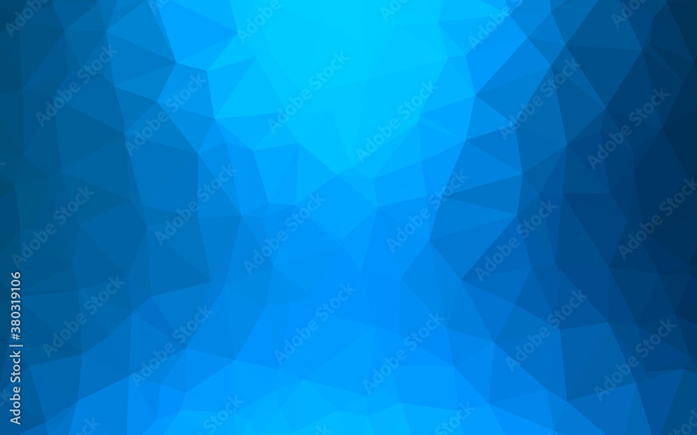 Light BLUE vector low poly texture. Glitter abstract illustration with an elegant design. Template for a cell phone background.