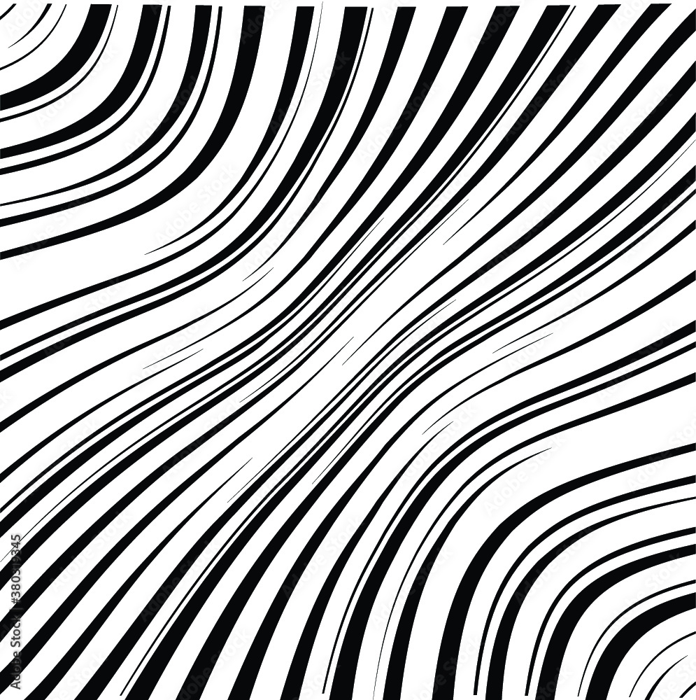Abstract warped Diagonal Striped Background . Vector curved twisted slanting, waved lines texture Abstract warped Diagonal Striped Background . Vector curved twisted slanting, waved lines texture