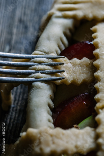 Pastry and fork.