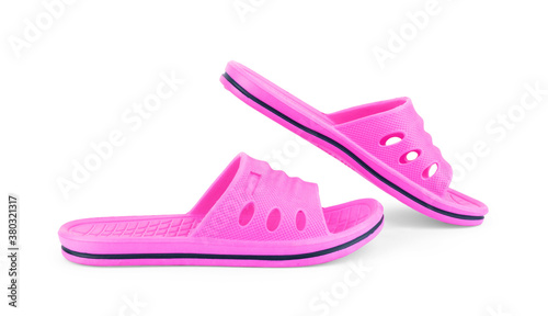 Foto house slippers isolated on white background
