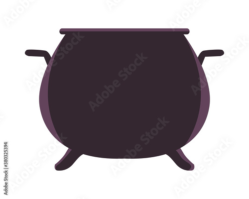 halloween witch cauldron pot icon