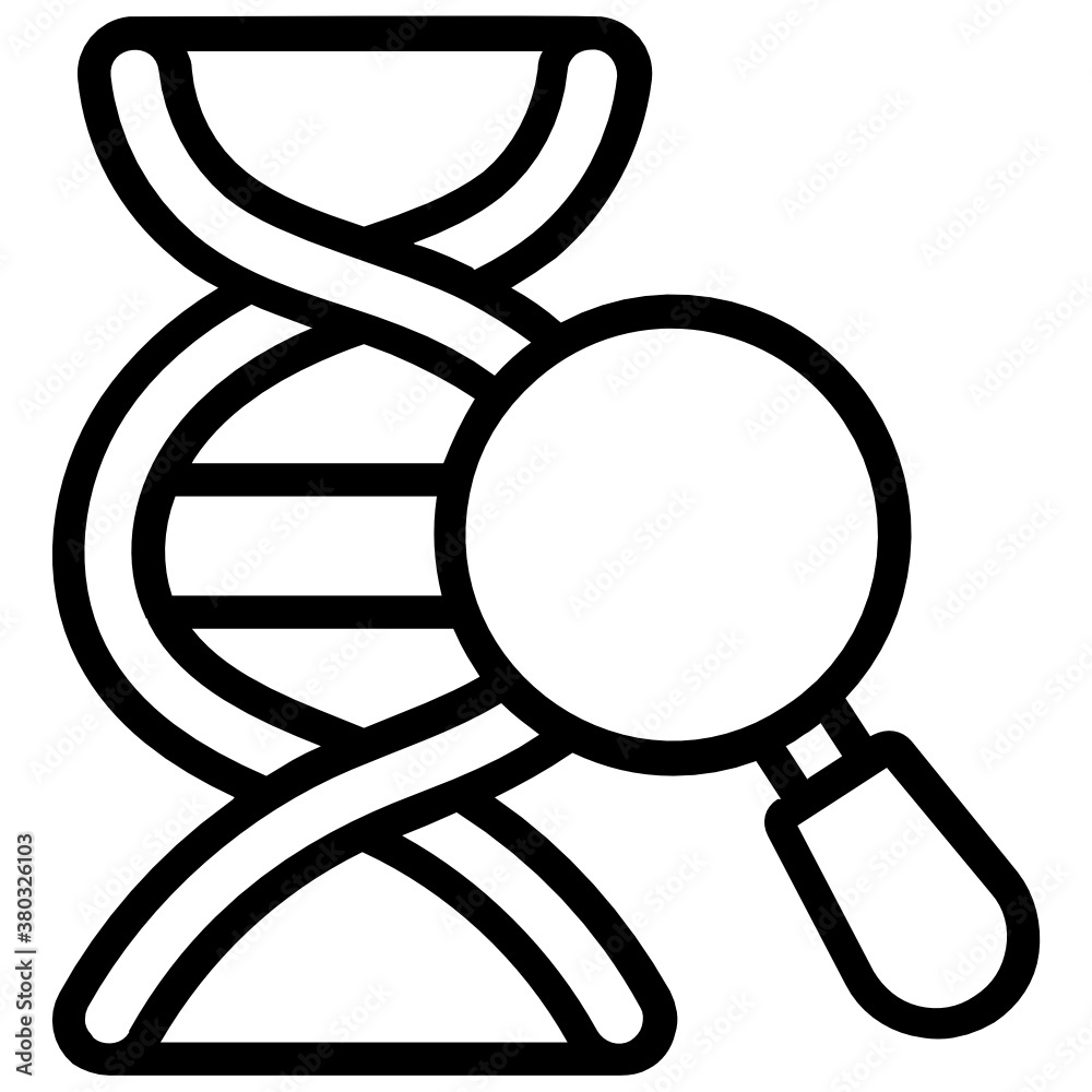 Dna search icon in modern flat style
Dna search icon in modern flat style