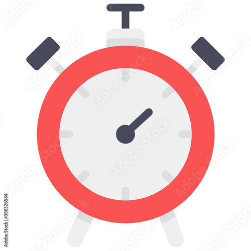 
Editable vector of alarm clock, ringing clock
