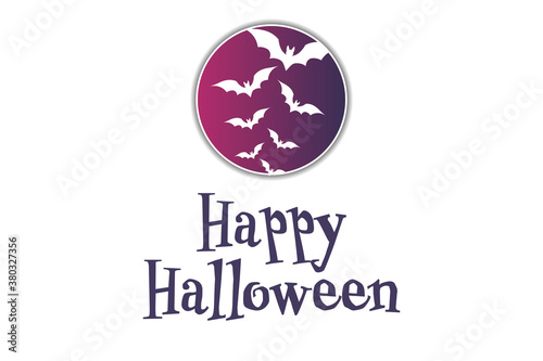 Halloween. October 31. Holiday concept. Template for background, banner, card, poster with text inscription. Vector EPS10 illustration.