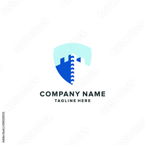 Wallpaper Mural shield logo security IT technology icon vector illustrations Torontodigital.ca