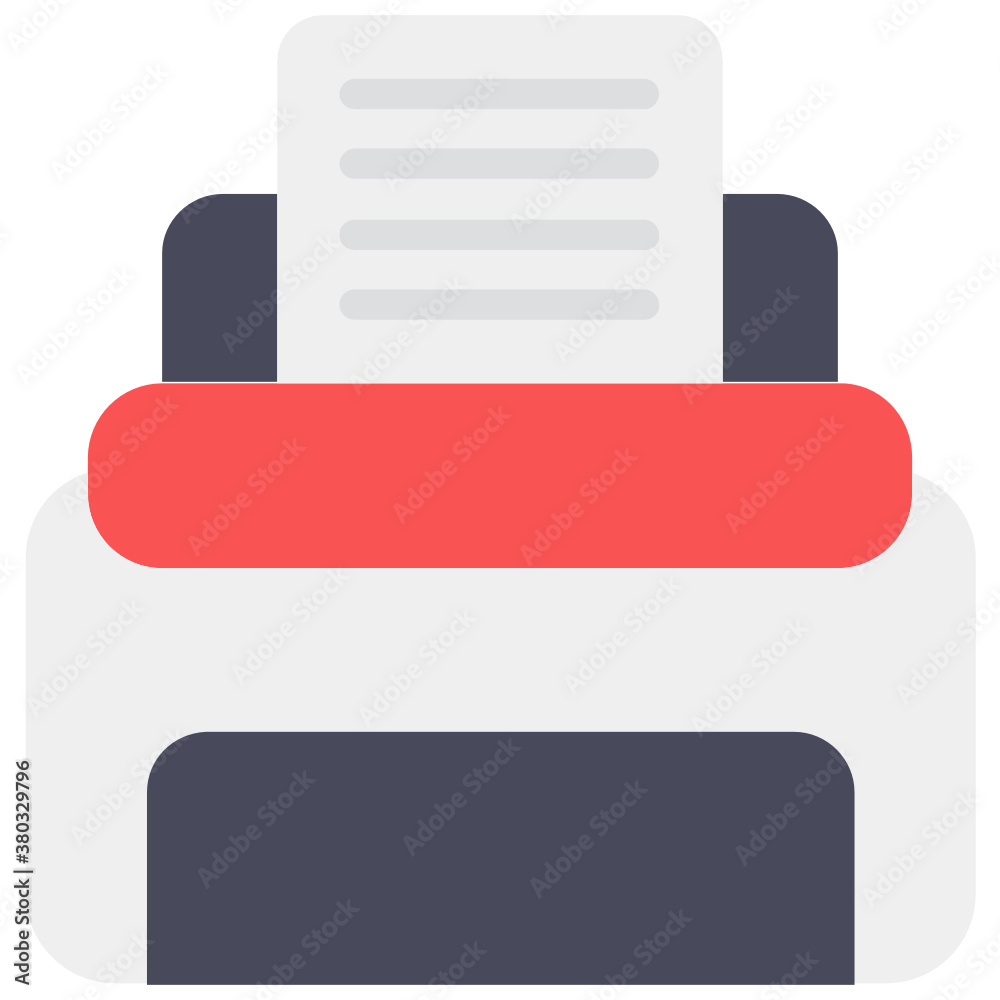 Printing machine vector in editable flat style
Printing machine vector in editable flat style