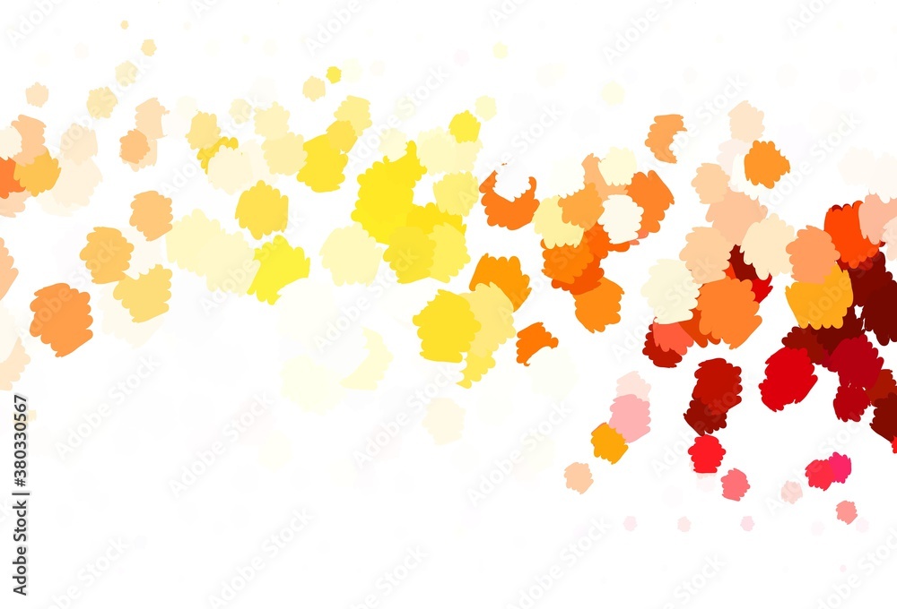 Light Orange vector pattern with random forms. Light Orange vector pattern with random forms.