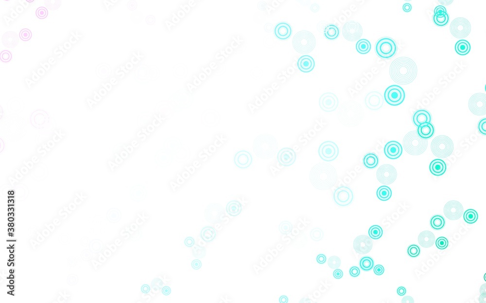 Light Green, Red vector backdrop with dots.