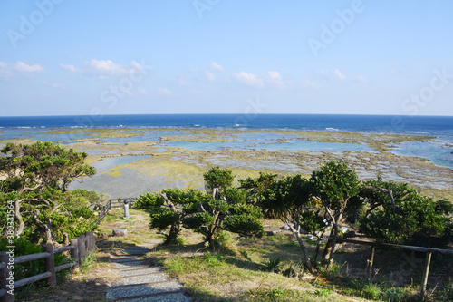 徳之島のなごみ岬から見た海 