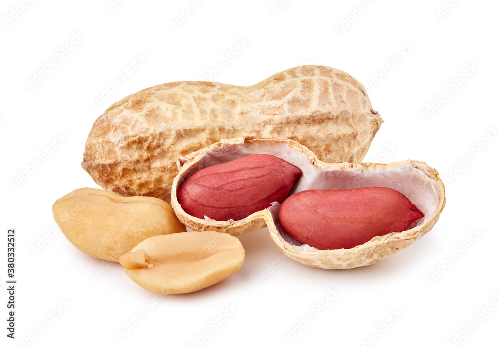 Peanut isolated on white background Peanut isolated on white background