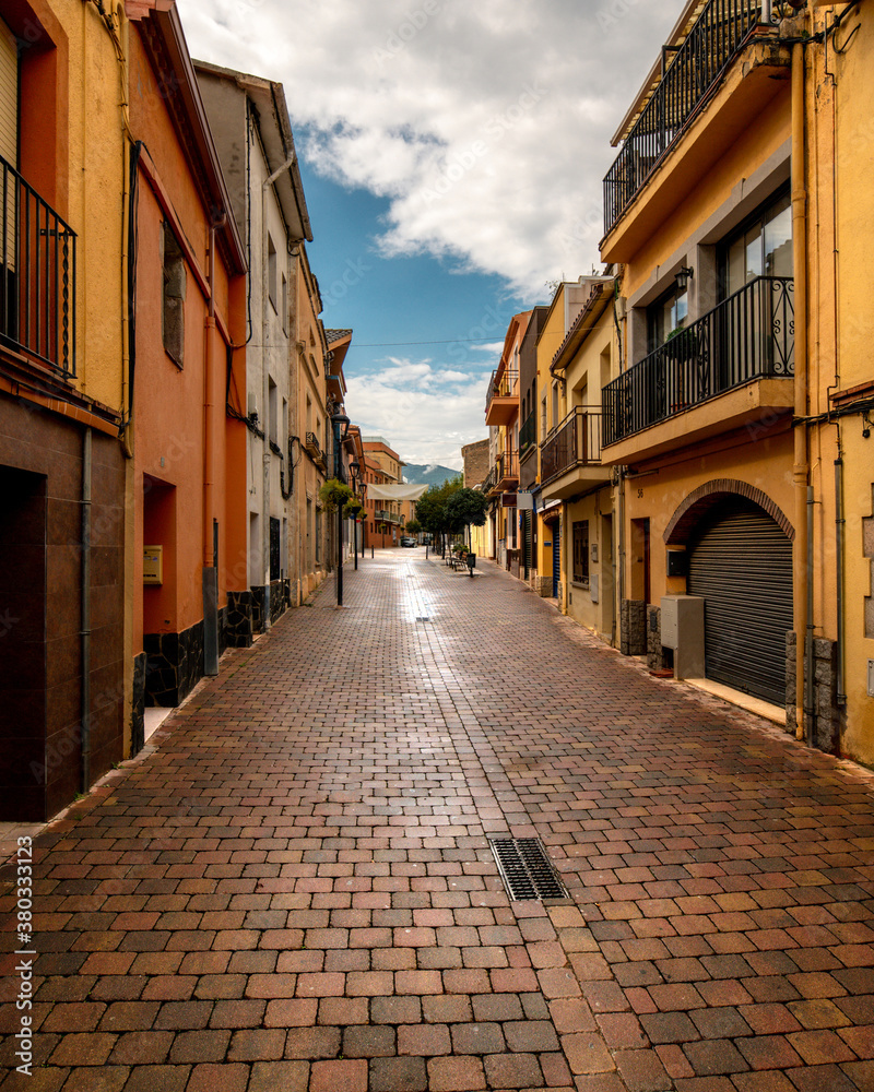 Fototapeta premium rural town spain summer day