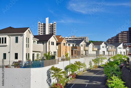 日本の住宅地　Japan's residential area, suburbs of Tokyo
